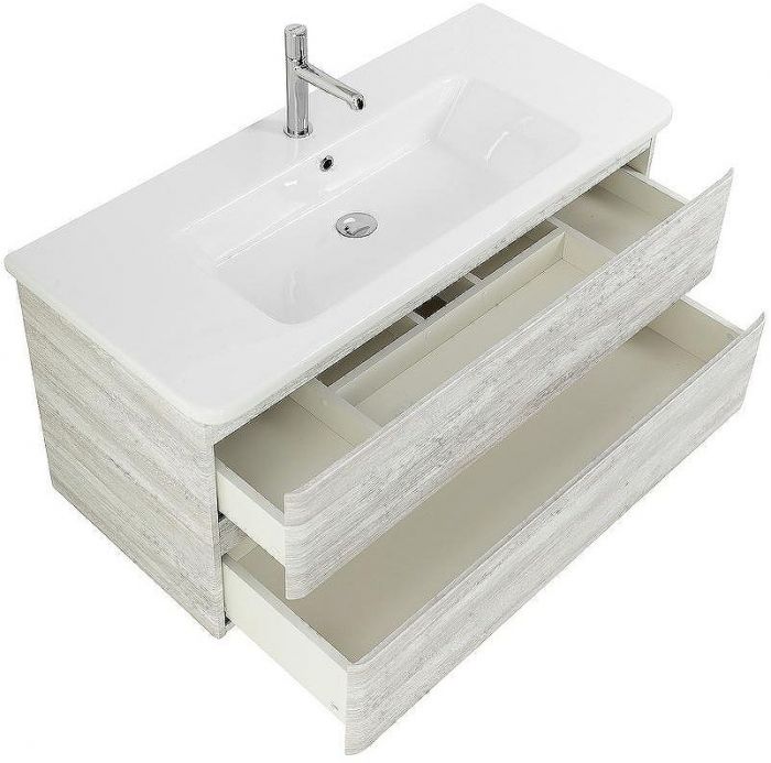 Тумба под раковину BelBagno 105 ALBANO-CER-1050-2C-SO-RVB подвесная Rovere Vintage Bianco