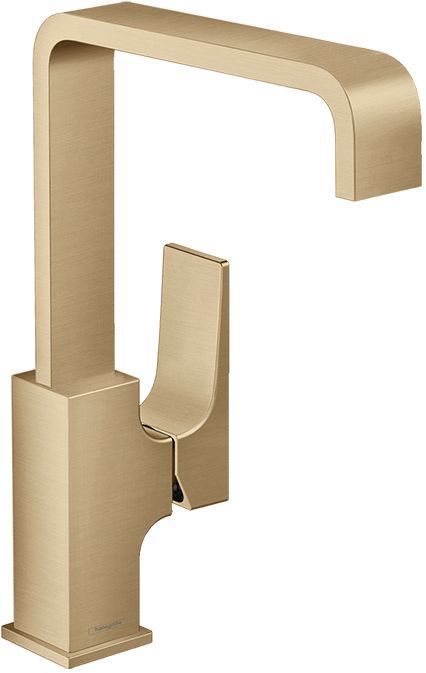 Hansgrohe Metropol Смеситель для раковины, на 1 отв, с донным клапаном, излив: 16.5см, цвет: шлифованная бронза