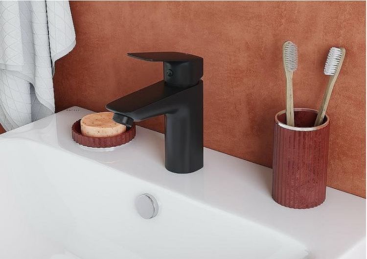 Смеситель для раковины Santek Таос WH5A02009N001 Черный матовый