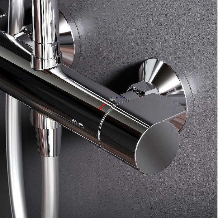 Душевая система AM.PM X-Joy F0785A400 с термостатом Хром