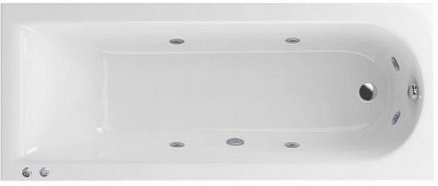 Акриловая ванна Excellent Aurum Slim 150x70 WAEX.AUR15S.HYDRO.CR с гидромассажем