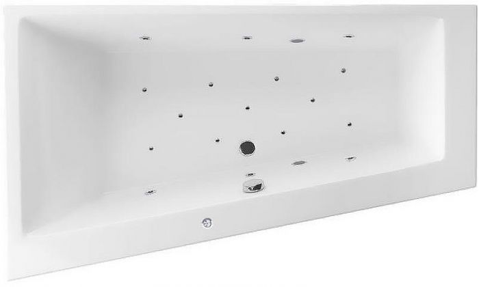 Акриловая ванна Excellent Sfera Slim 170x100 L WAEX.SFL17S.RELAX.CR с гидромассажем