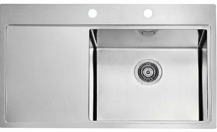 Кухонная мойка Alveus Pure 50R KMB-90 860x525 1103653 Брашированная сталь