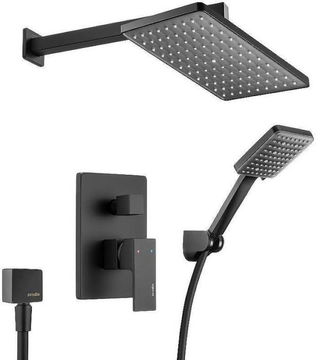 Душевая система Swedbe Platta 5555B Черная матовая