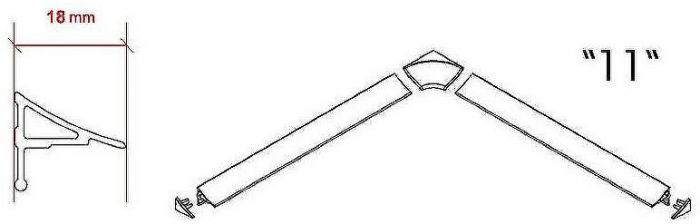 Набор заглушек и уголков Ravak 11 B460000001 Белый