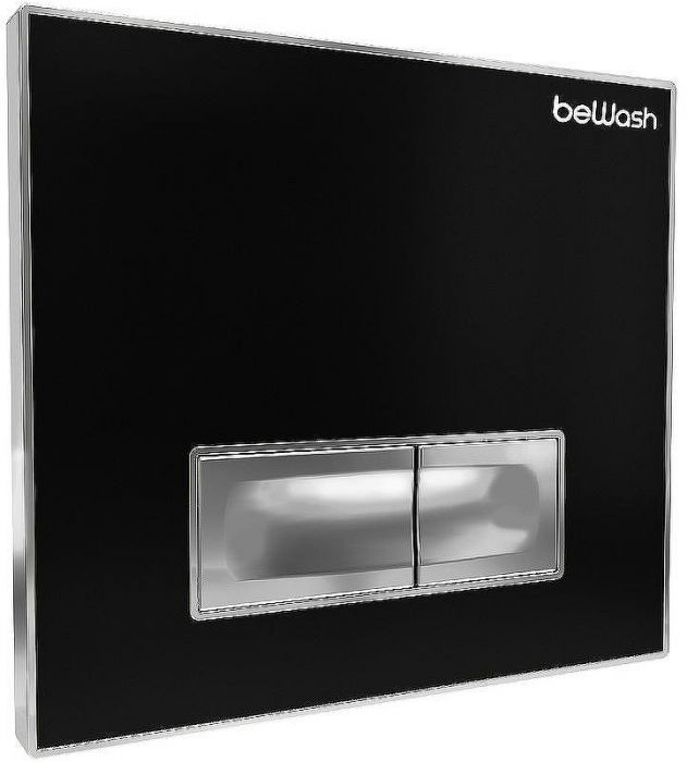 Клавиша смыва beWash Vago P05BC 500RZVP0500SYC000001 Черное стекло Хром