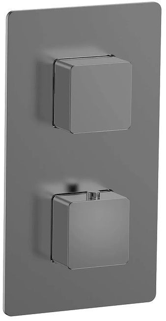 Смеситель для душа AQUAme Savona AQM8809GM с термостатом цвет Оружейная сталь