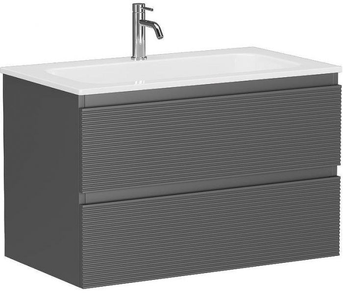 Тумба под раковину Sancos Folk 80 FL80GS подвесная Grey soft