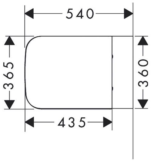 Hansgrohe комплект: CreekTide Q Унитаз подвесной 540x360, сиденье с микролифтом, безободковый, цвет: белый