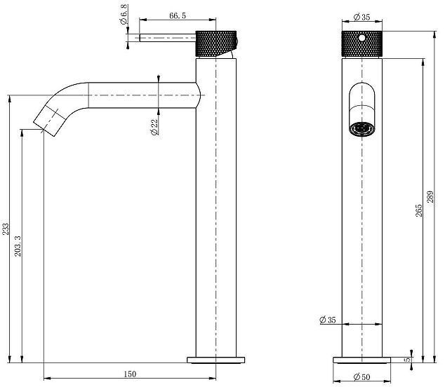 Смеситель для раковины Wonzon & Woghand WW-H1062-BG цвет Брашированное золото
