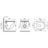 Подвесной унитаз CERAMICANOVA Metropol Rimless CN4002