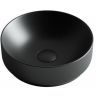 Умывальник CERAMICANOVA Element чаша накладная круглая 350 мм (цвет Чёрный Матовый) CN6007