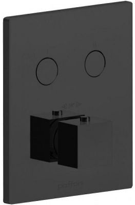 Смеситель для душа Paffoni Compact Box CPT518NO с термостатом цвет Черный матовый