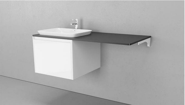 Тумба под раковину Velvex Klaufs 56x60.1Y tpKLA.56.60.1Y-616.216 подвесная Белая