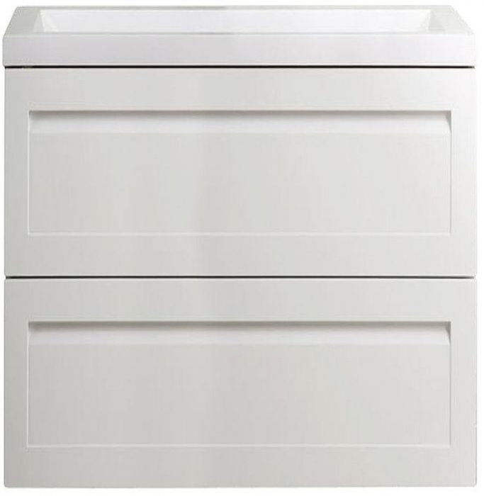 Тумба под раковину Art&Max AM-Platino-750-2C-SO-BL подвесная Белый глянец