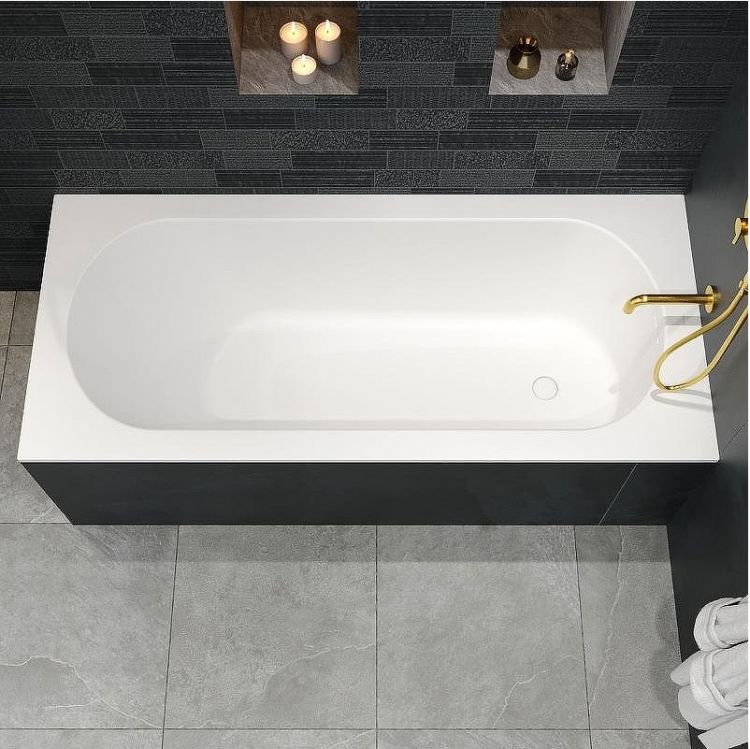 Ванна из искусственного камня Whitecross Gin 175x75 0217.175075.200 Белая матовая без гидромассажа