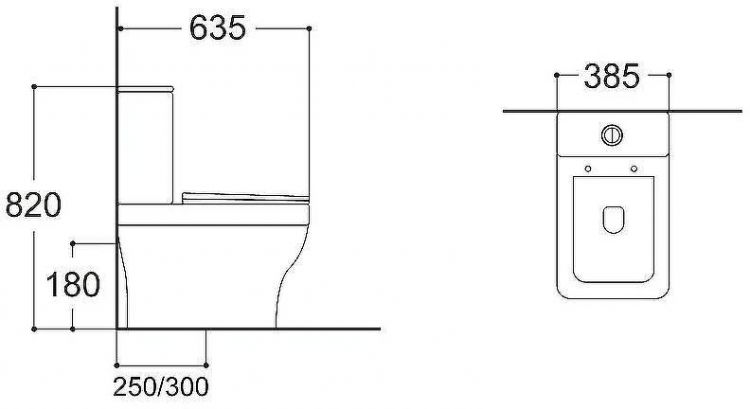 Унитаз компакт Aquatek Амадео AQ2914-00 Белый с бачком и сиденьем Микролифт