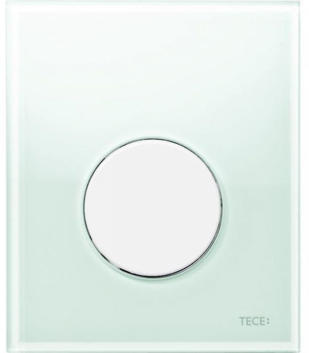 Клавиша смыва Tece Loop Urinal Glass 9242651 для писсуара Зеленая Белая