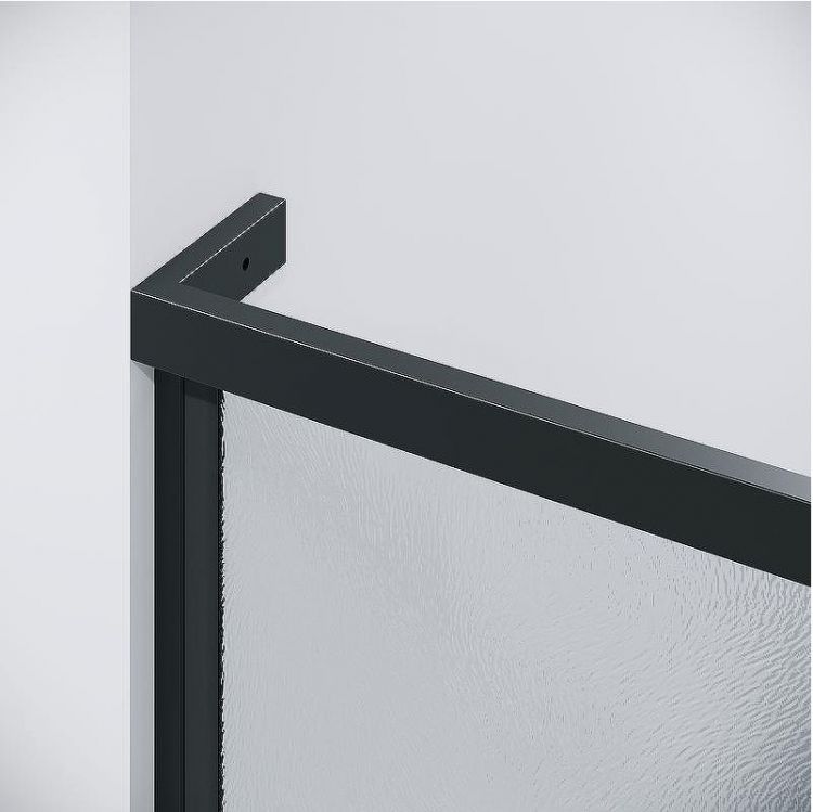 Душевая дверь Grossman Pragma 110 100.K33.03.110.21.02 профиль Черный матовый стекло шиншилла