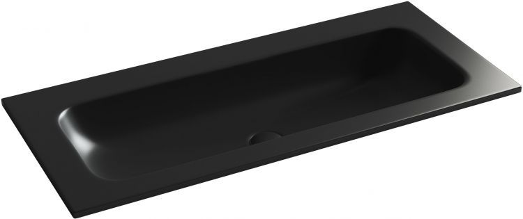 Раковина накладная SANCOS Grace прямоугольная, без отверстия под смеситель, 1010x457x137, цвет черный матовый, арт . CN7013MBwx, CN7013MBwx