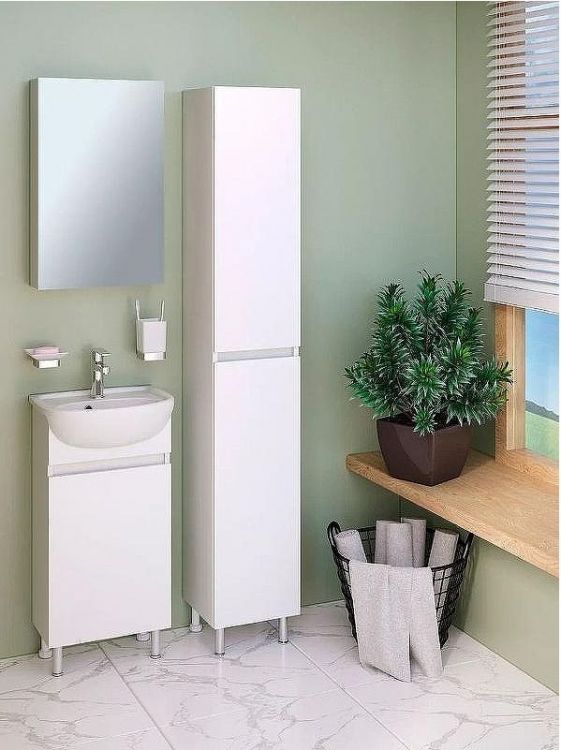 Зеркальный шкаф Runo Лада 40 00-00001192 Белый