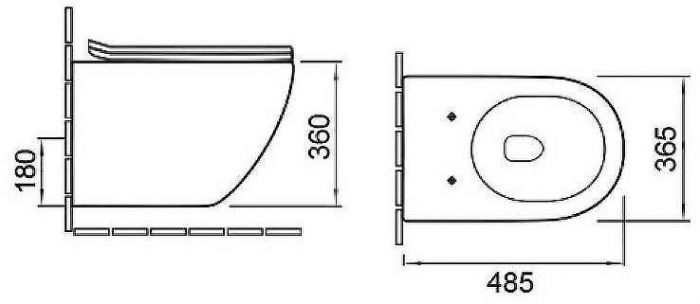 Унитаз Vincea Globo VT1-14S подвесной Белый с сиденьем Микролифт