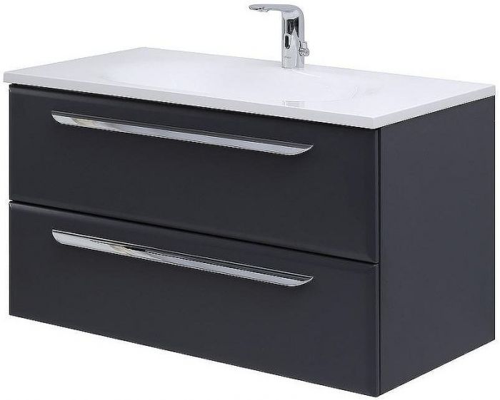 Тумба под раковину Cezares Eco 75 ECO-750-2C-SO-GR-P подвесная Grafito