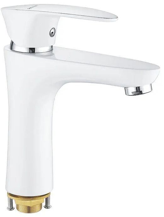 Смеситель для раковины Shevanik S9801F цвет Белый Хром Смеситель для раковины Shevanik S9801F цвет Белый Хром