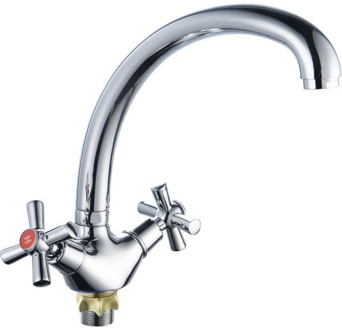 Смеситель для кухни Ростовская Мануфактура Сантехники SL138-273F Хром