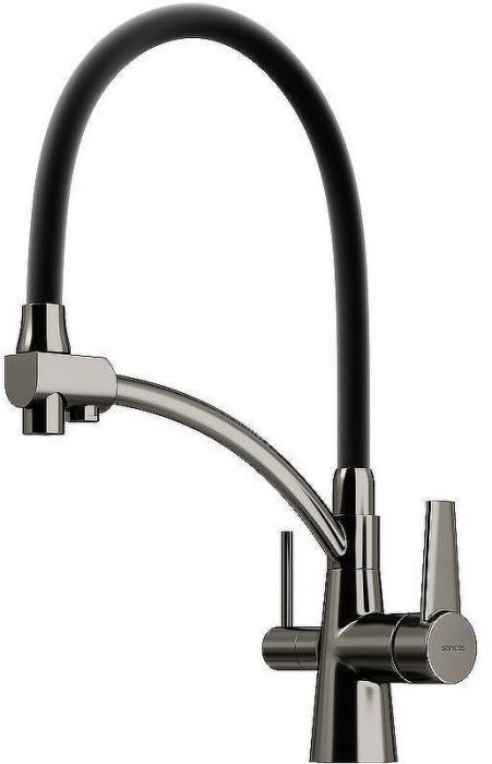 Смеситель для кухни Sancos Eri SC4001GG Вороненая сталь Черный