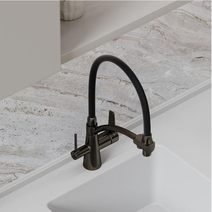 Смеситель для кухни Sancos Eri SC4001GG Вороненая сталь Черный