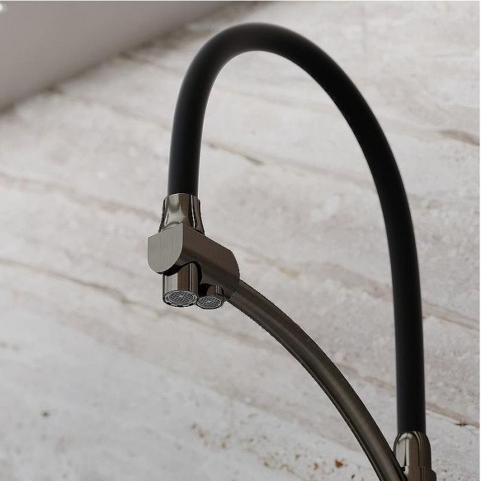 Смеситель для кухни Sancos Eri SC4001GG Вороненая сталь Черный