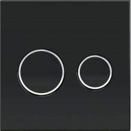 Клавиша смыва KK POL P01 V1 SPP/178/0/K Черная матовая Хром