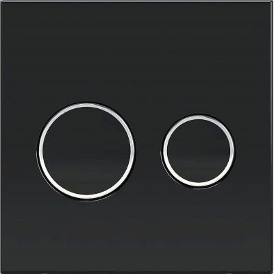 Клавиша смыва KK POL P01 V1 SPP/178/0/K Черная матовая Хром