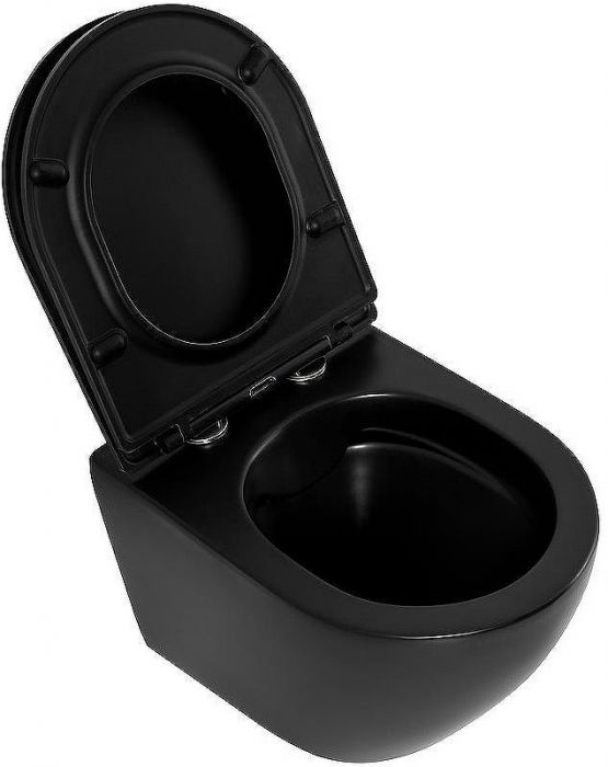 Комплект унитаза с инсталляцией BelBagno Colorato BB062CHR-MB/BB062SC-MB/BB002-80/BB007-PR-NERO.M с сиденьем Микролифт и Черной матовой клавишей смыва