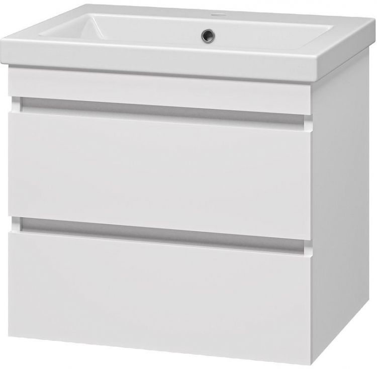 Тумба с раковиной Misty Енисей 60 УТ000011303 подвесная Белая