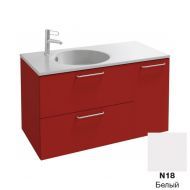 Тумба для комплекта 100 см Jacob Delafon Odeon Rive Gauche EB2544-R5-N18 белый, ручки хром Тумба для комплекта 100 см Jacob Delafon Odeon Rive Gauche EB2544-R5-N18 белый, ручки хром