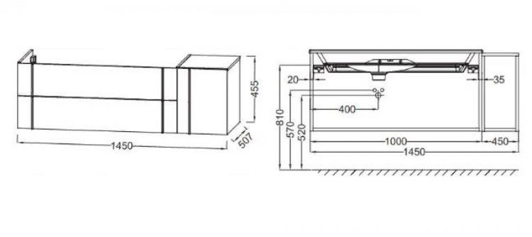 Тумба под раковину 145 см Jacob Delafon Nouvelle Vague EB3037RU-NR2 коричневая кожа Тумба под раковину 145 см Jacob Delafon Nouvelle Vague EB3037RU-NR2 коричневая кожа