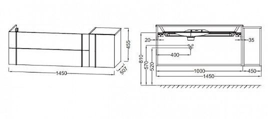 Тумба под раковину 145 см Jacob Delafon Nouvelle Vague EB3037RU-NR2 коричневая кожа Тумба под раковину 145 см Jacob Delafon Nouvelle Vague EB3037RU-NR2 коричневая кожа
