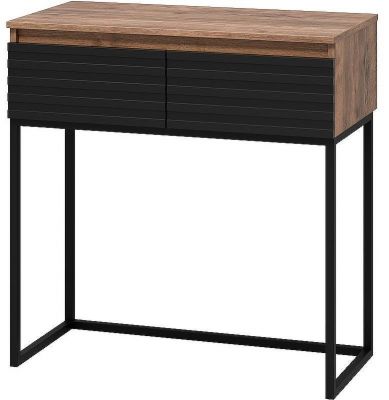 Тумба Brevita Dakota 80 DAK-019080-19-022Я Черный кварц Дуб Галифакс олово