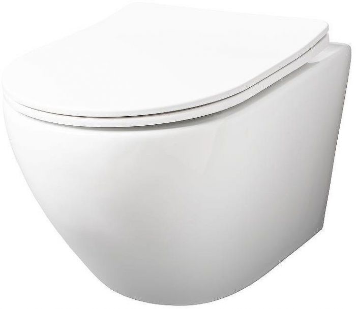 Комплект унитаза WellWant Aura WWU01122W с инсталляцией Grohe Rapid SL 38811KF0 с сиденьем Микролифт и Черной матовой клавишей смыва