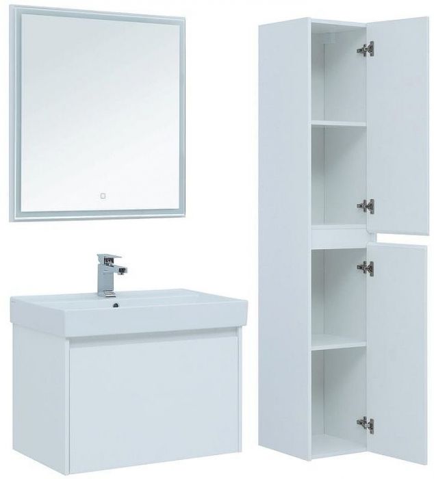 Комплект мебели для ванной Aquanet Nova Lite 75 242296 подвесной Белый
