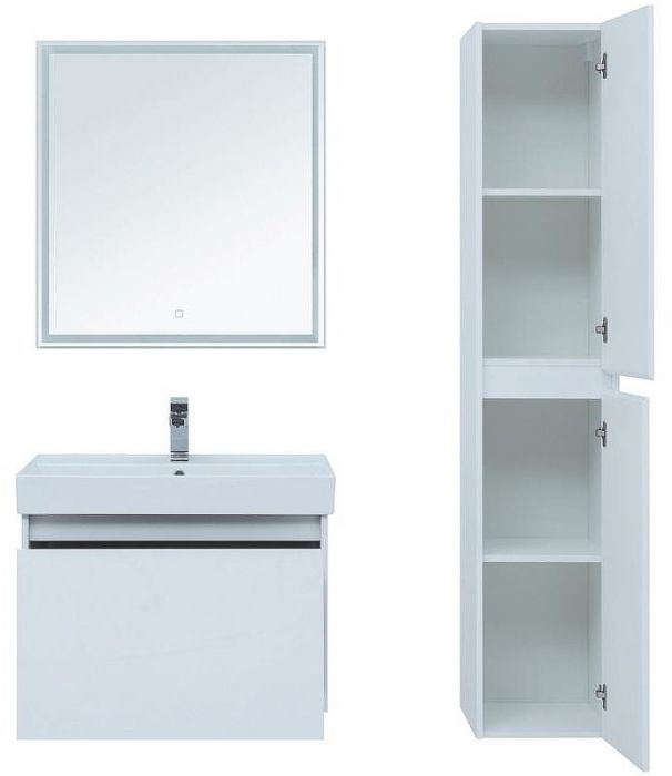 Комплект мебели для ванной Aquanet Nova Lite 75 242296 подвесной Белый