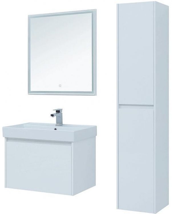 Комплект мебели для ванной Aquanet Nova Lite 75 242296 подвесной Белый