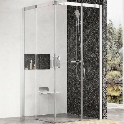 Душевой уголок Ravak Matrix MSRV4-90/90 90x90 1WV77C00Z1 профиль Хром стекло Transparent