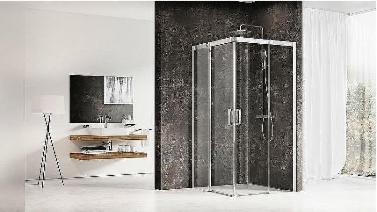 Душевой уголок Ravak Matrix MSRV4-90/90 90x90 1WV77C00Z1 профиль Хром стекло Transparent