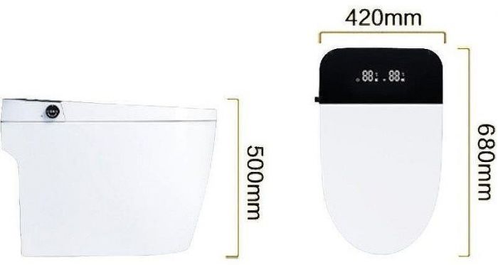 Унитаз биде SantiLine SL-5035 приставной с сиденьем Микролифт