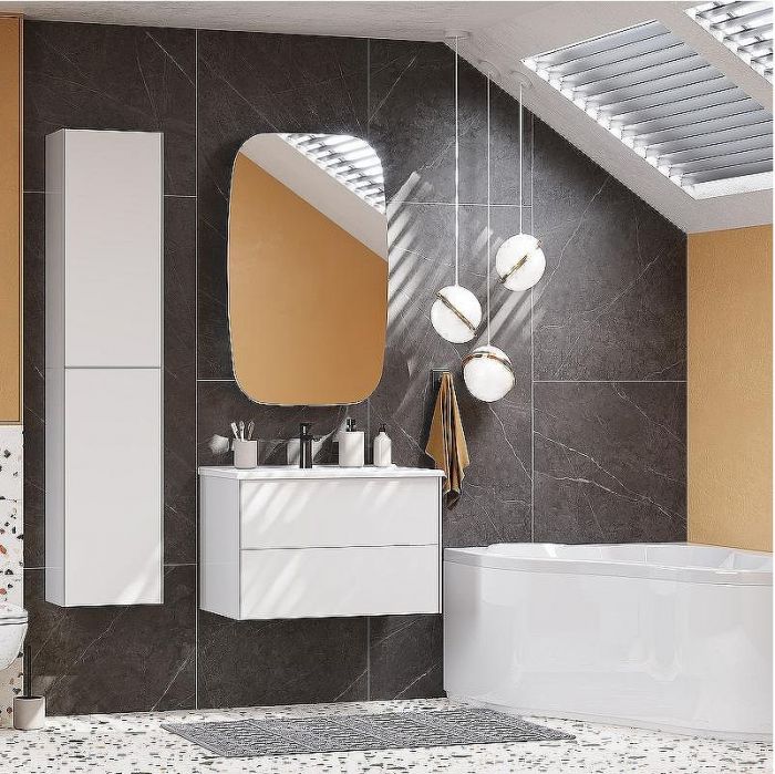 Подвесной шкаф Aquaton Сохо 35 1A258403AJ010 Белый глянцевый