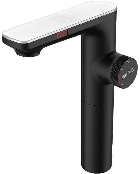 Смеситель для раковины Berges Morans 076004 с термостатом Черный матовый