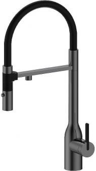 Смеситель для кухни Paulmark Magneto One Ma213188-GM Вороненая сталь